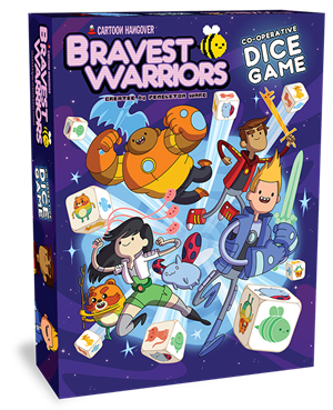 Bravest Warriors Co-operative Dice Game cover art