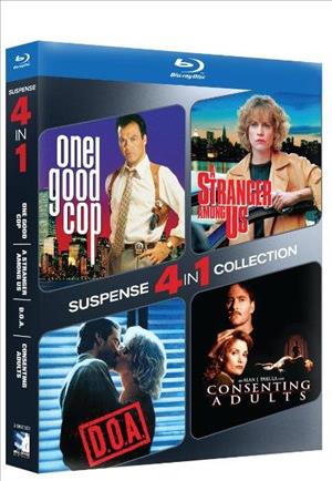 4-Pack Suspense: One Good Cop / A Stranger Among Us / D.O.A. / Consenting Adults cover art